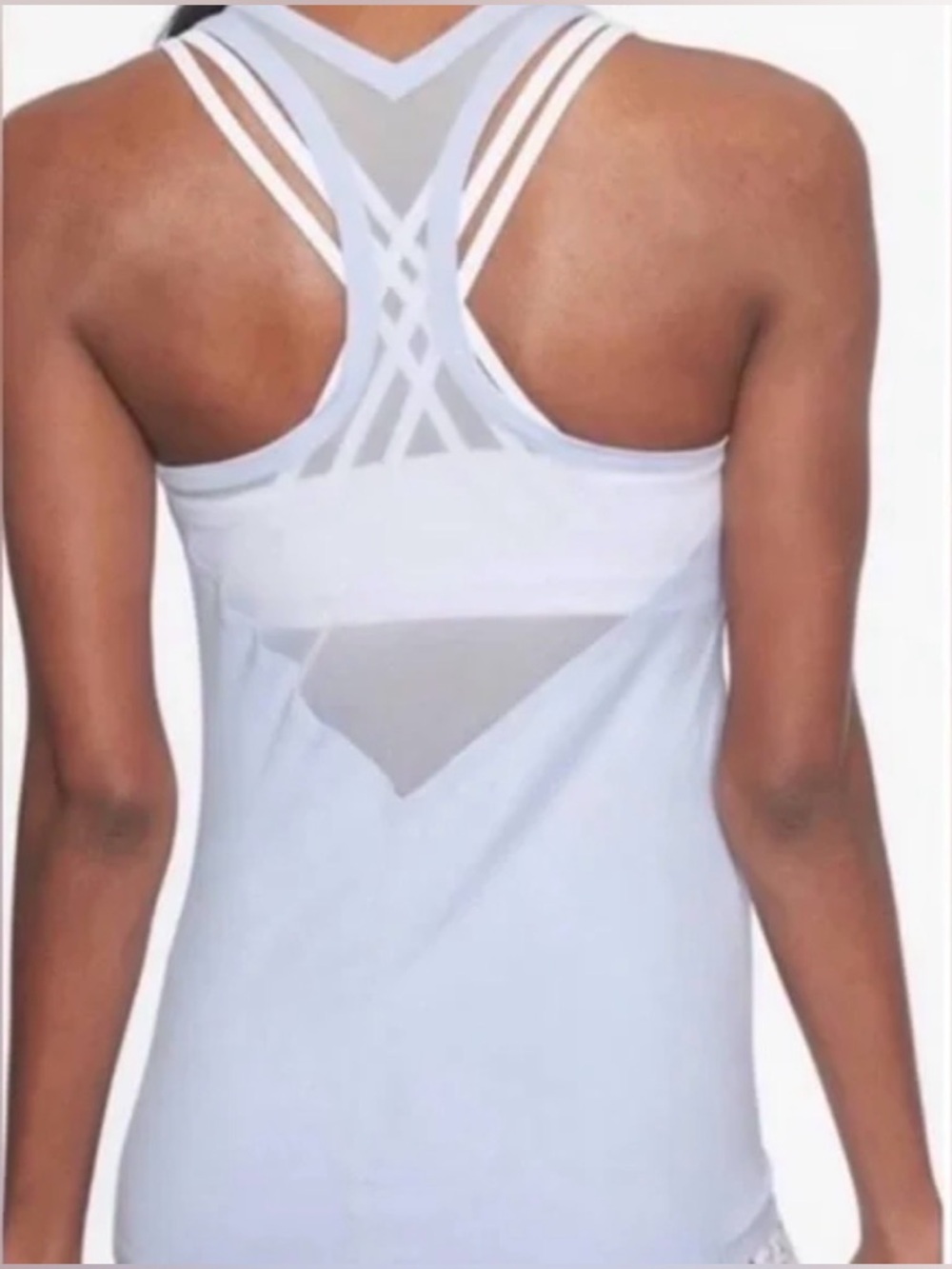 Athleta Mesh Chi Tank 
Light Blue, size Medium